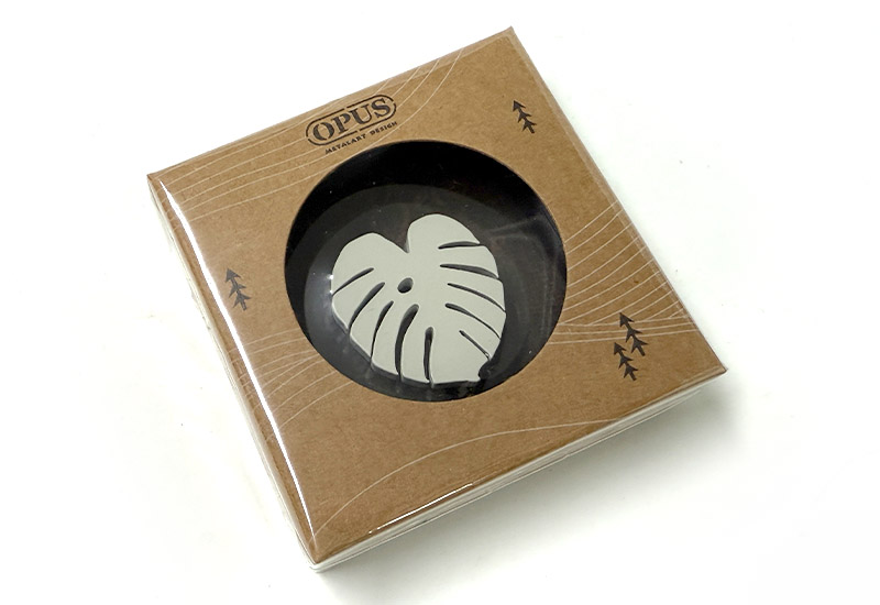OPUS 歐式鐵藝金屬香插 -龜背芋(白)